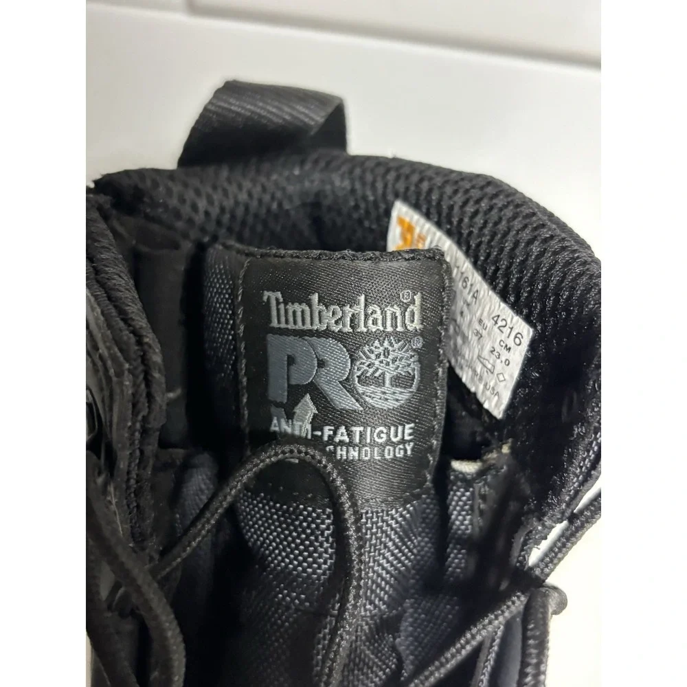 Men's Timberland PRO 379 Waterproof Leather Boots Zip Anti Fatigue Soft Toe 4.5W